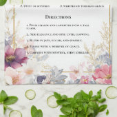 Delikatessen Wasserfarben Blumenstrauß Kunst Geschirrtuch (Gefaltet)