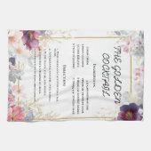 Delikatessen Wasserfarben Blumenstrauß Kunst Geschirrtuch (Horizontal)