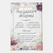 Delikatessen Wasserfarben Blumenstrauß Kunst Geschirrtuch (Vertikal)