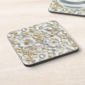 Delikatessenfloral Getränkeuntersetzer (Linke Seite)