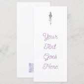 Delikatessenfloral Menükarte (Vorne/Hinten)