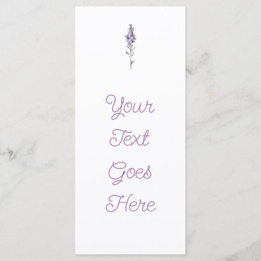 Delikatessenfloral Menükarte (Vorderseite)