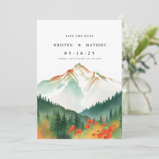 Delikatessengebirge Save The Date (Stehend Vorderseite)