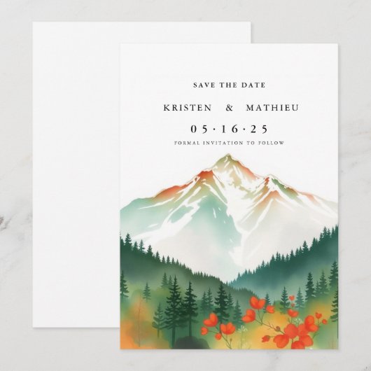 Delikatessengebirge Save The Date (Vorne/Hinten)