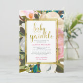 Delikatessenwasser | Baby Sprinkle Einladung (Stehend Vorderseite)