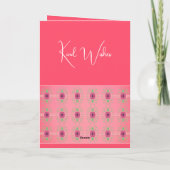 Delikatflorakzentuiert Karte (Rückseite)