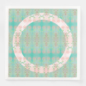 Delikatflorakzentuiert Serviette (Vorderseite)