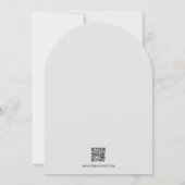 Delikatfolie | Deep Sage Arch Wedding Einladung (Rückseite)