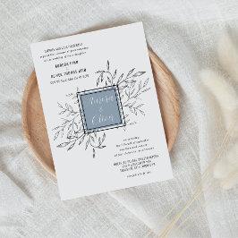 Delikatfolie | Dusty Blue | Einladung zur Hochzeit