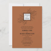 Delikatfolie | Terracotta | Einladung zur Hochzeit (Vorderseite)