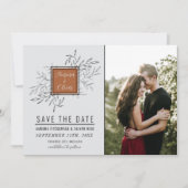 Delikatfolie | Terracotta | Hochzeit Save The Date (Vorderseite)