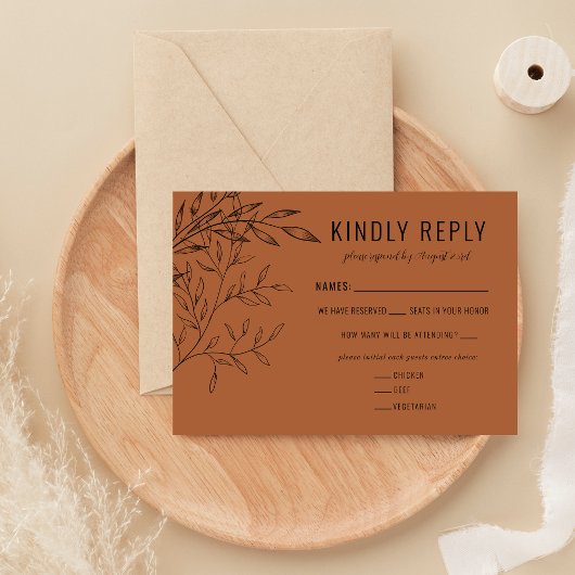 Delikatfolie | Terracotta | RSVP Karte