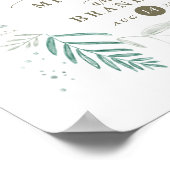 Delikatgrün | Begrüßungszeichen Poster (Ecke)