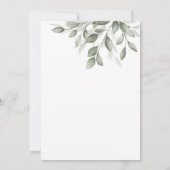 Delikatgrün Einladung (Rückseite)