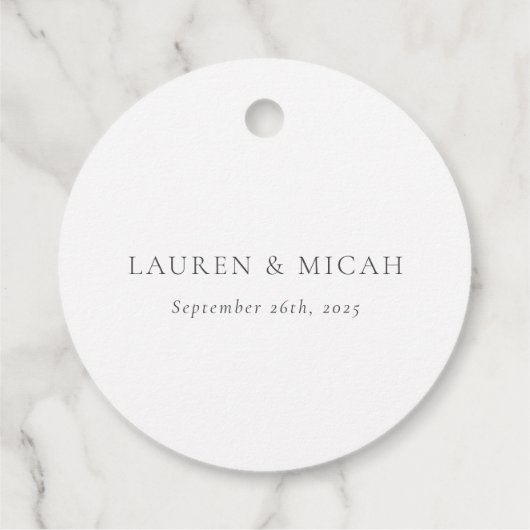 Delikatgrün Geschenkanhänger (Rückseite)