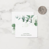 Delikatgrün Mitteilungskarte (Vorderseite/Rückseite Beispiel)