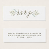 Delikatgrün | Online-Karte für Hochzeiten (Vorne & Hinten)