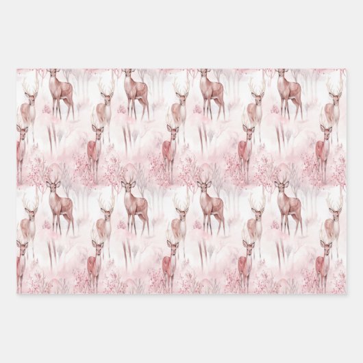 Delikathirsche auf Weihnachtsverpackung Geschenkpapier Set (Vorderseite 2)