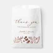 Delikatkalligraphie | Danke Hochzeit Geschenktütchen (Vorderseite)