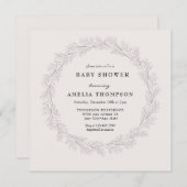 Delikatrosa | Baby Breath Floral Brautparty Einladung (Vorne/Hinten)