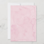 Delikatrosa Bow Coquette 13. Geburtstag Einladung (Rückseite)