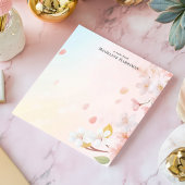 Delikatrosa Kirschblossom Personalisierter Name Notizblock