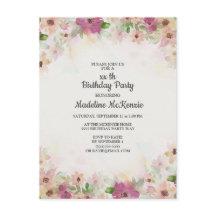 Delikatrosa Lila Wasserfarbe Blumengeburt