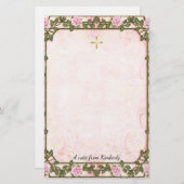 Delikatrosa Rosen Weinberge Orthodoxe Christlich Briefpapier (Vorne/Hinten)