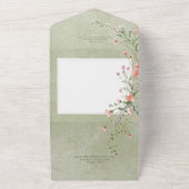 Delikatrosa Rustikale Wildblumen - QR-Code All In One Einladung (Außenbereich)