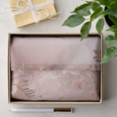 Delikatrosa und Rose Gold Floral Seidenpapier (Geschenk)