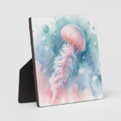 Delikatrosa Wasserfarbenqualle Fotoplatte (Vorderseite)