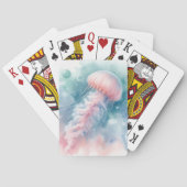 Delikatrosa Wasserfarbenqualle Spielkarten (Rückseite)