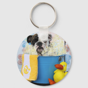 Delilah - englische Bulldogge Schlüsselanhänger