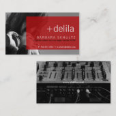 Delila's Gesicht [rot] Visitenkarten Visitenkarte (Vorne/Hinten)