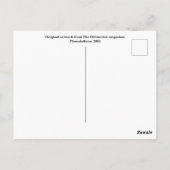 Delinator Retro Fashion Postcard (11) Postkarte (Rückseite)