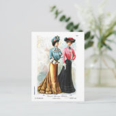 Delinator Retro Fashion Postcard (6) Postkarte (Stehend Vorderseite)