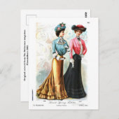 Delinator Retro Fashion Postcard (6) Postkarte (Vorne/Hinten)