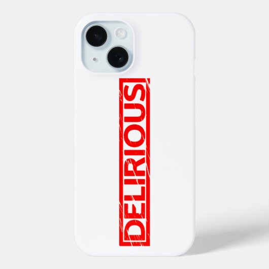 Delirious Briefmarke Case-Mate iPhone Hülle (Rückseite)