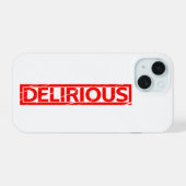 Delirious Briefmarke iPhone 15 Hülle (Rückseite (Horizontal))