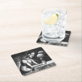 Delirium Tremens Rechteckiger Pappuntersetzer (Vor Ort)