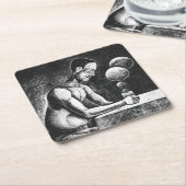 Delirium Tremens Rechteckiger Pappuntersetzer (angewinkelt)