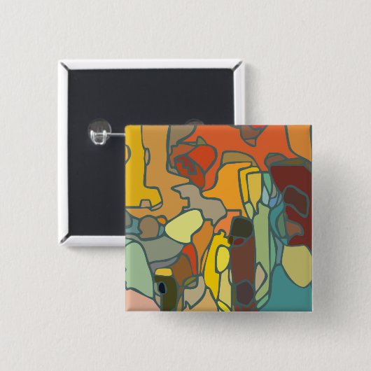 'Delirium twilight' - 2" Square Button (Vorne & Hinten)