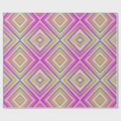 Delish Lila Alternative Diamond Pattern Geschenkpapier (Flach)