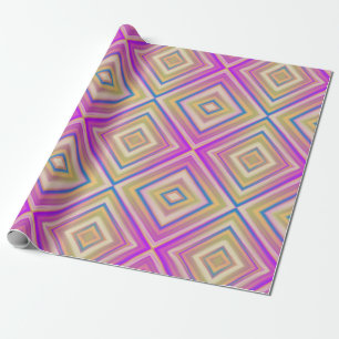 Delish Lila Alternative Diamond Pattern Geschenkpapier
