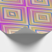 Delish Lila Alternative Diamond Pattern Geschenkpapier (Ecke)