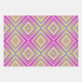 Delish Lila Alternative Diamond Pattern Geschenkpapier Set (Vorderseite 2)