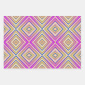 Delish Lila Alternative Diamond Pattern Geschenkpapier Set (Vorderseite)