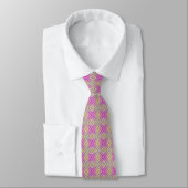 Delish Lila Alternative Diamond Pattern Neck Tie Krawatte (Gebunden)