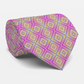 Delish Lila Alternative Diamond Pattern Neck Tie Krawatte (Gerollt)