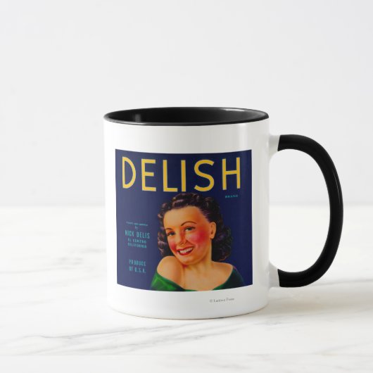 Delish Orange LabelEl Centro, CA Tasse (Rechts)